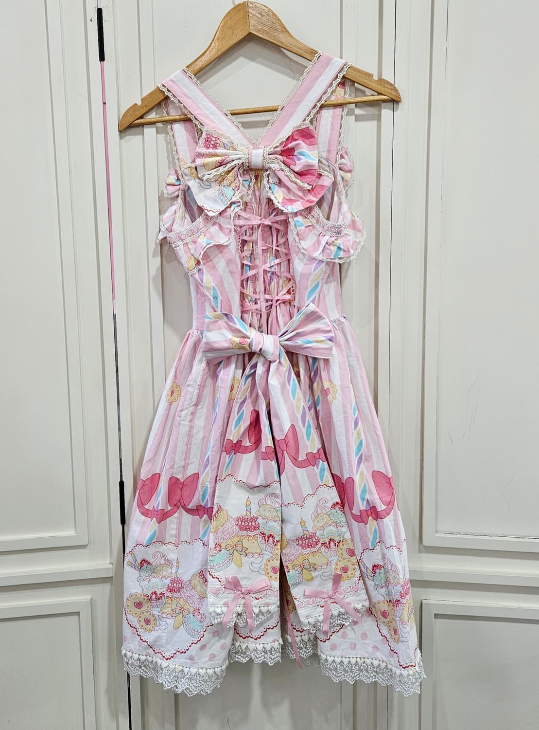 바디라인(BODY LINE) 스위트 파스텔 점퍼스커트 상품이미지5