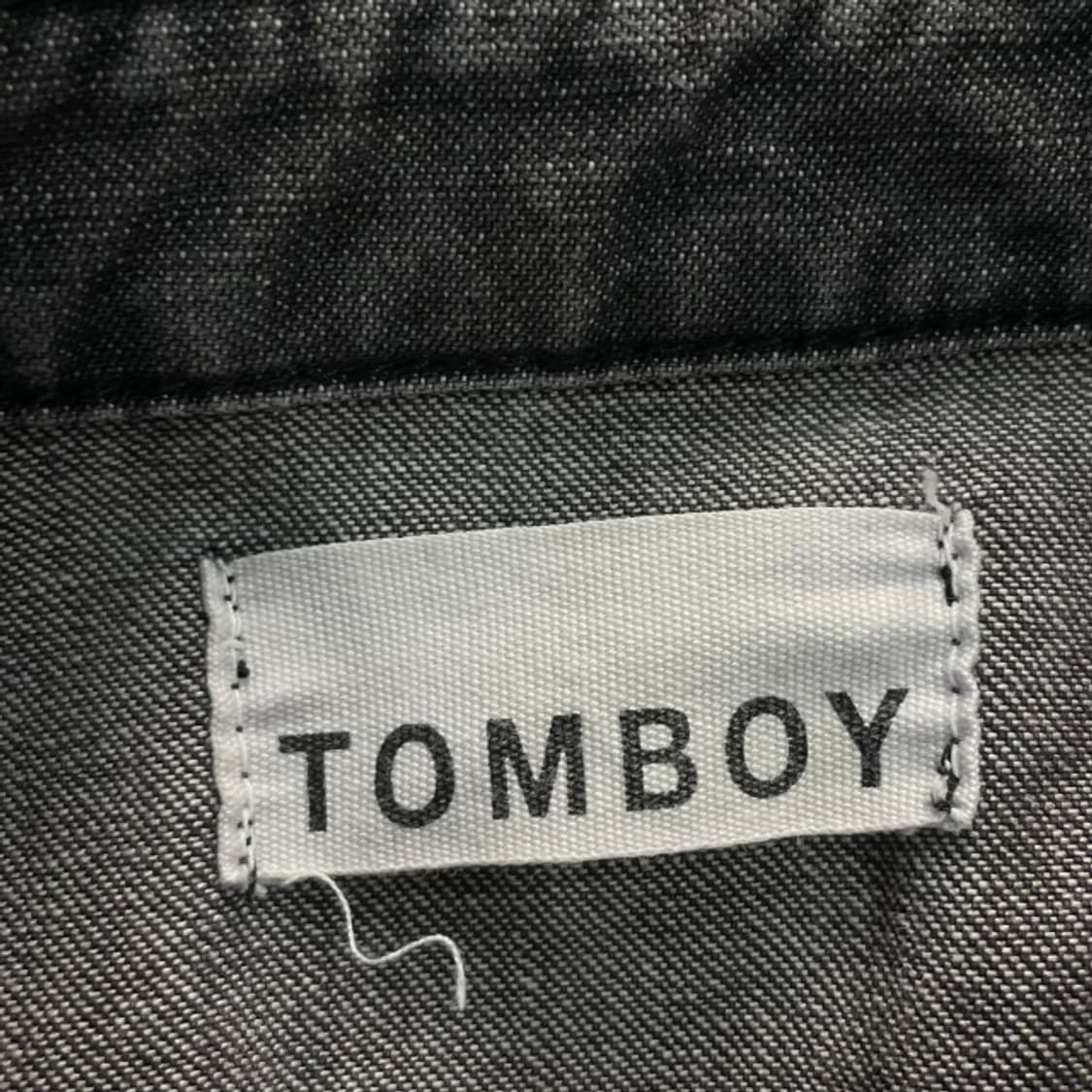 스튜디오 톰보이 흑청 데님 셔츠 상품이미지3