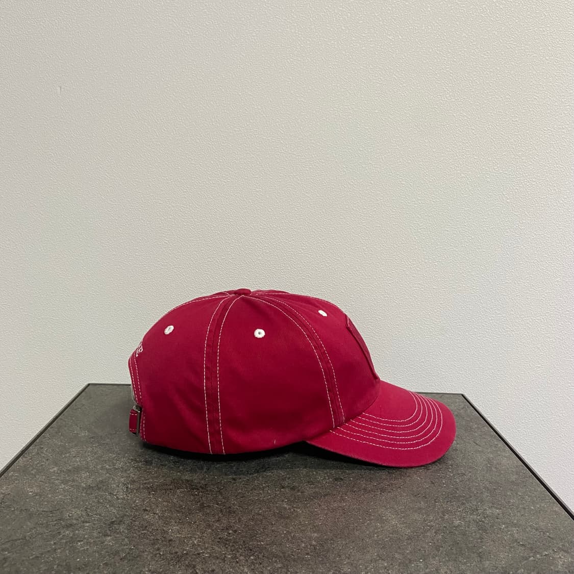 (OS) 슈프림 6패널 볼캡 모자 밀라노 워시드 레드 상품이미지3