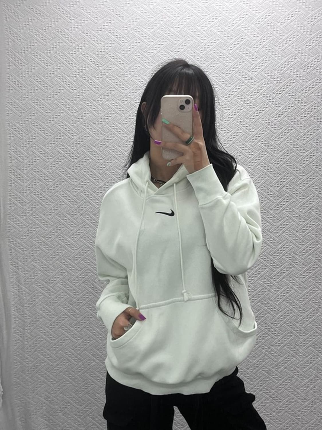 나이키 올드스쿨 레트로 라이트 그린 후드티 M C07378 상품이미지1