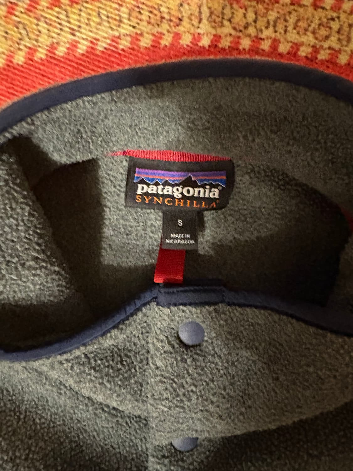 파타고니아 빈티지 신칠라 스냅 풀오버 그레이 네이비 상품이미지2