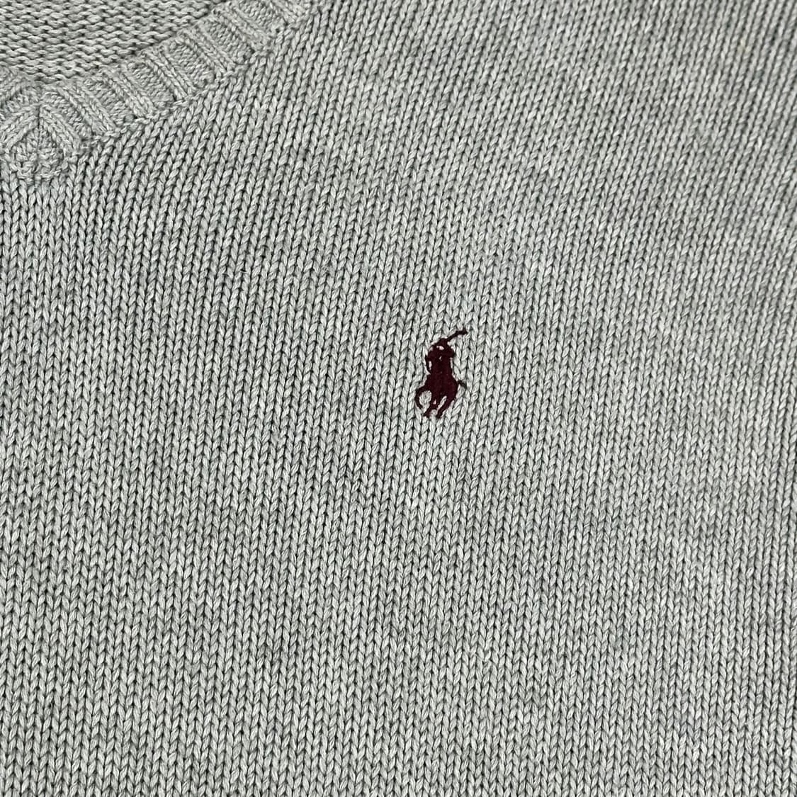 폴로 랄프로렌 올드 아카이브 코튼 니트 그레이M 상품이미지3
