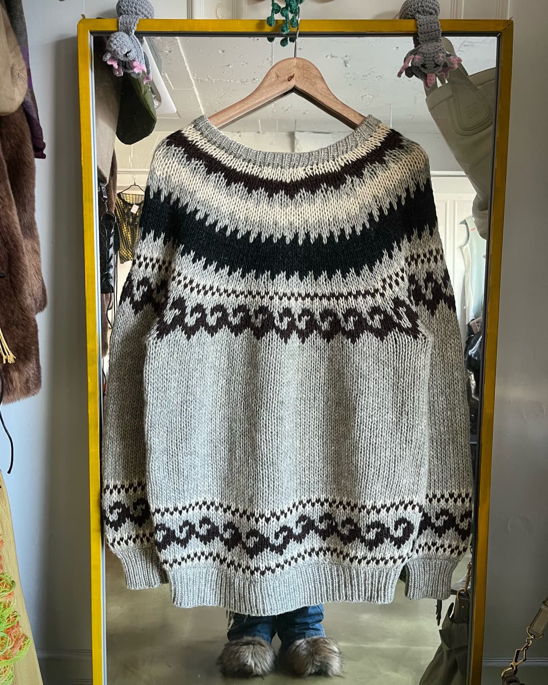 Mighty-Lord Heavy Wool Cowichan Sweater 상품이미지7