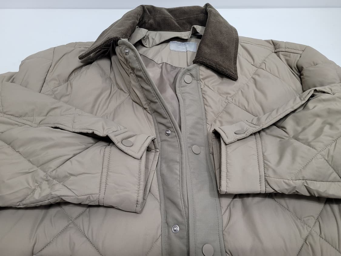 프로젝트엠 디테쳐블 코듀로이 카라 퀼팅 점퍼 / 남 100 진베이지 상품이미지6