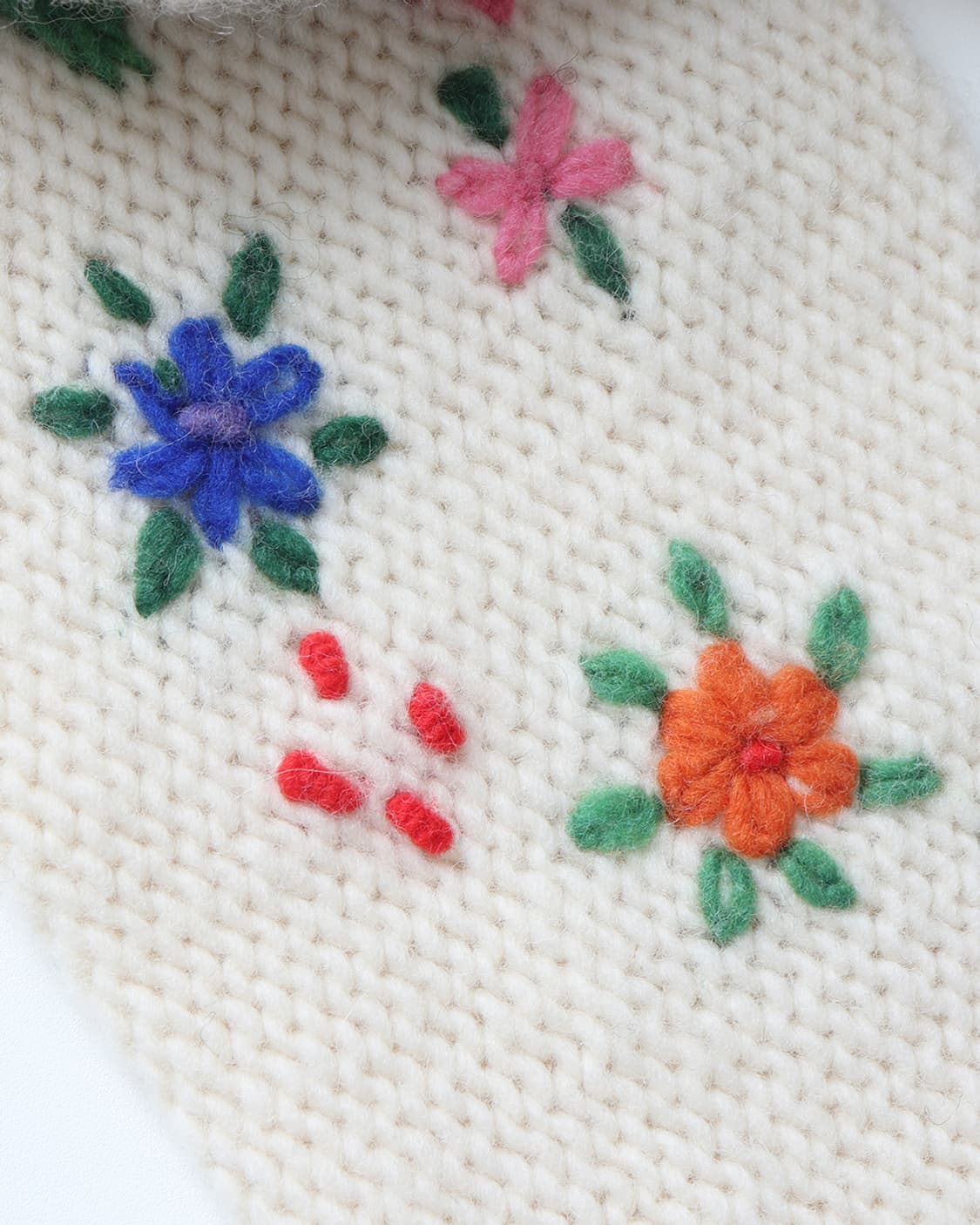 BEAMS BOY Hand Stitch Flower Muffler 상품이미지5