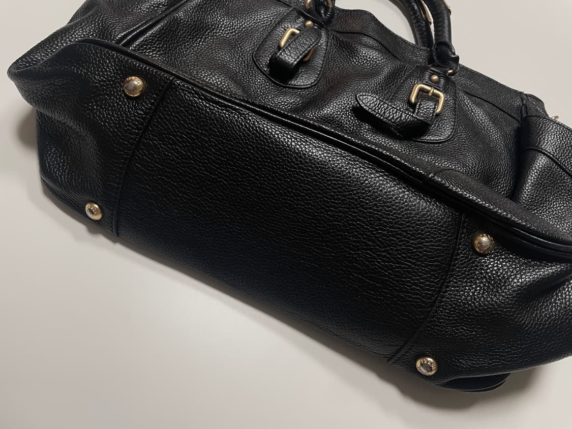 프라다 블랙 카프레더 토트백 상품이미지4