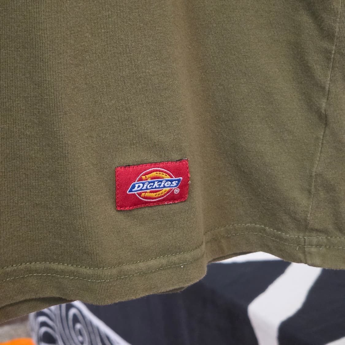 디키즈 말굽 로고 카키 반팔 상품이미지3