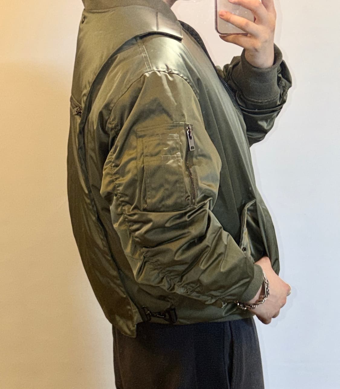 빈티지 탈부착 ma-1 플라이트 자켓  상품이미지3