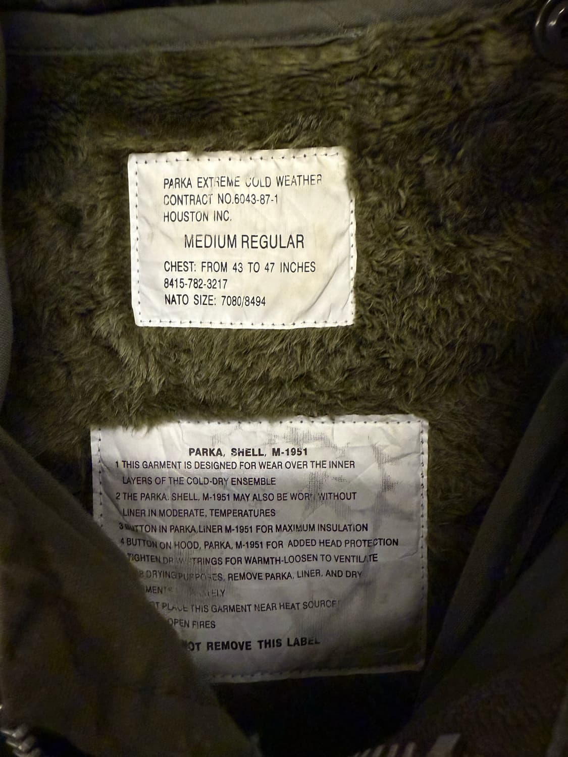 휴스턴 m51 피쉬테일 파카 상품이미지2