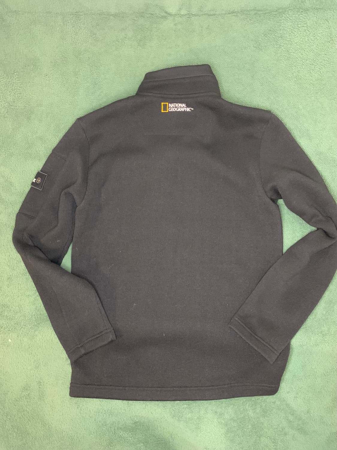 내셔널지오그래픽 블랙 니트 집업 자켓 상품이미지5