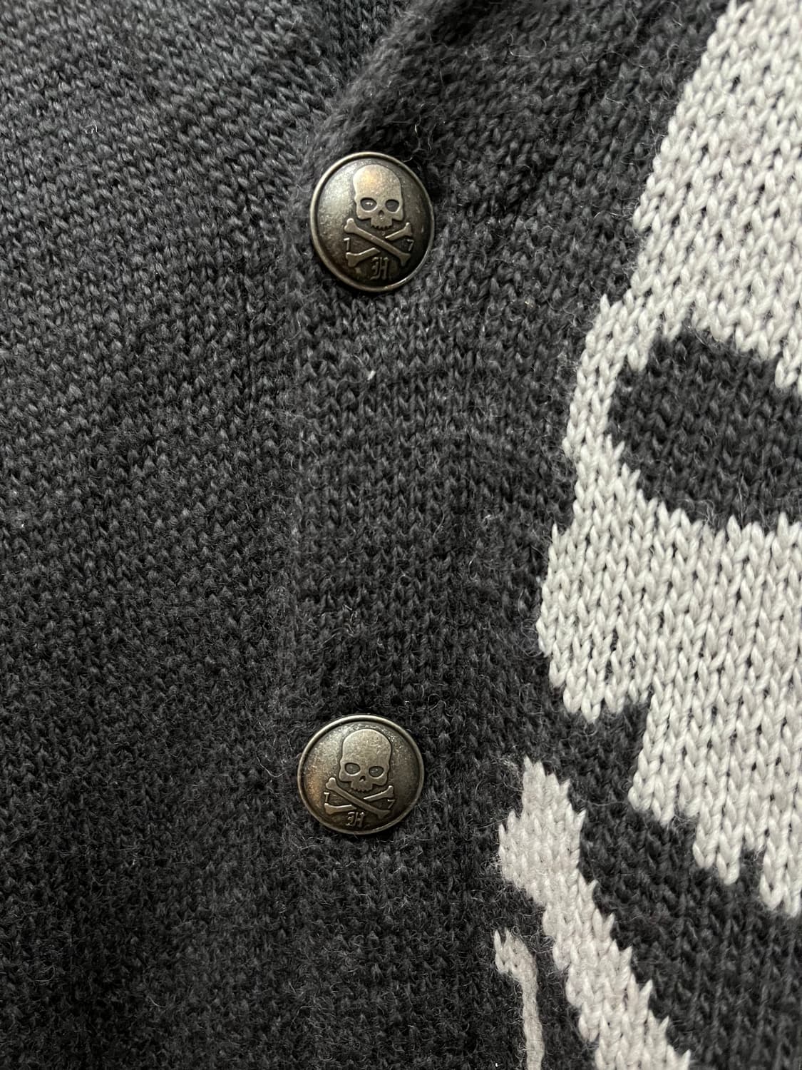 Hydrogen 락펑크 스컬 숄카라 가디건  상품이미지2