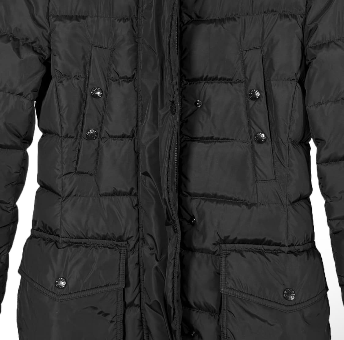 [0사이즈] 몽클레어 여성 클로에 라쿤 퍼 롱패딩 자켓 블랙 상품이미지3