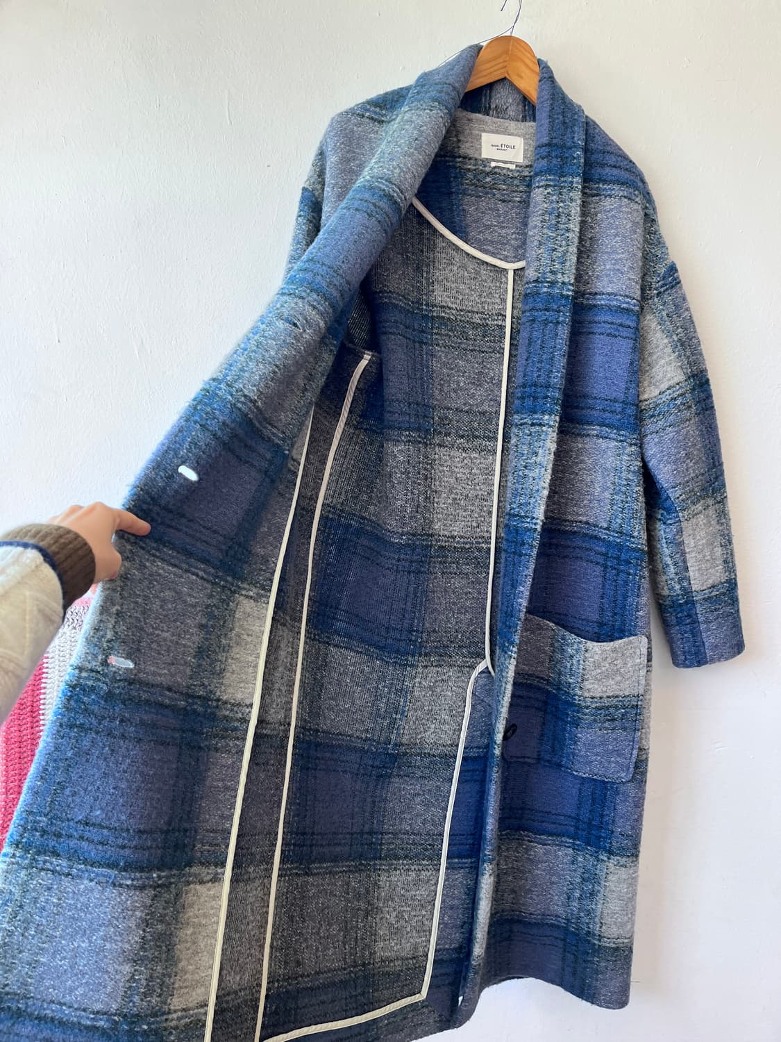 이자벨 마랑 에뚜왈 여성 롱울체크코트 0사이즈 상품이미지4