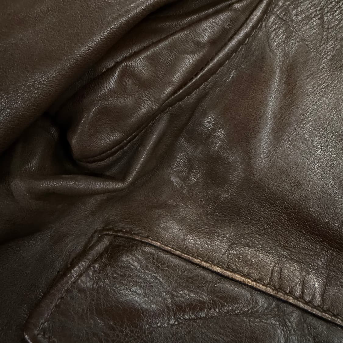 [ 44 ] 빈티지 A-2 플라이트 레더 가죽 자켓 상품이미지6