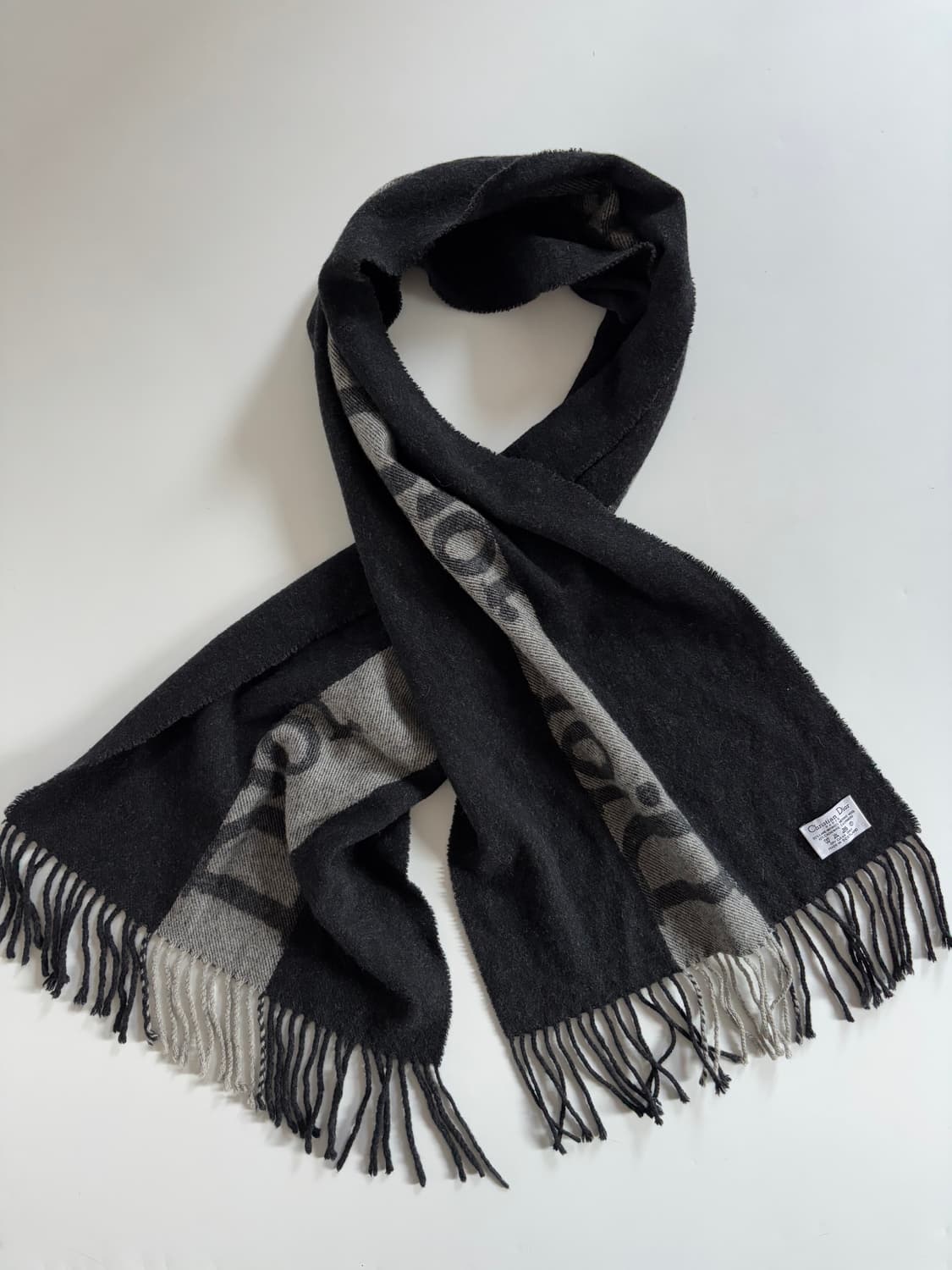 Dior 크리스찬 디올 메리노울 캐시미어 로고 머플러 상품이미지6