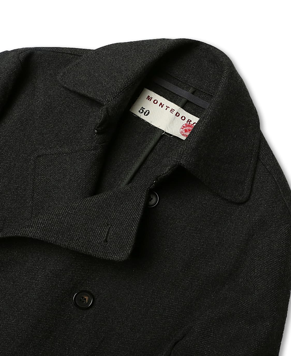 몬테도로 [Montedoro] 울 코튼 클래식 캐주얼 숏 피 코트 상품이미지2