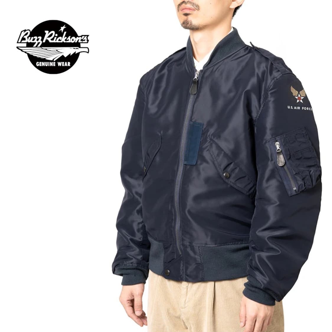 리얼 맥코이 The REAL McCOY’S 네이비 항공 점퍼 상품이미지2