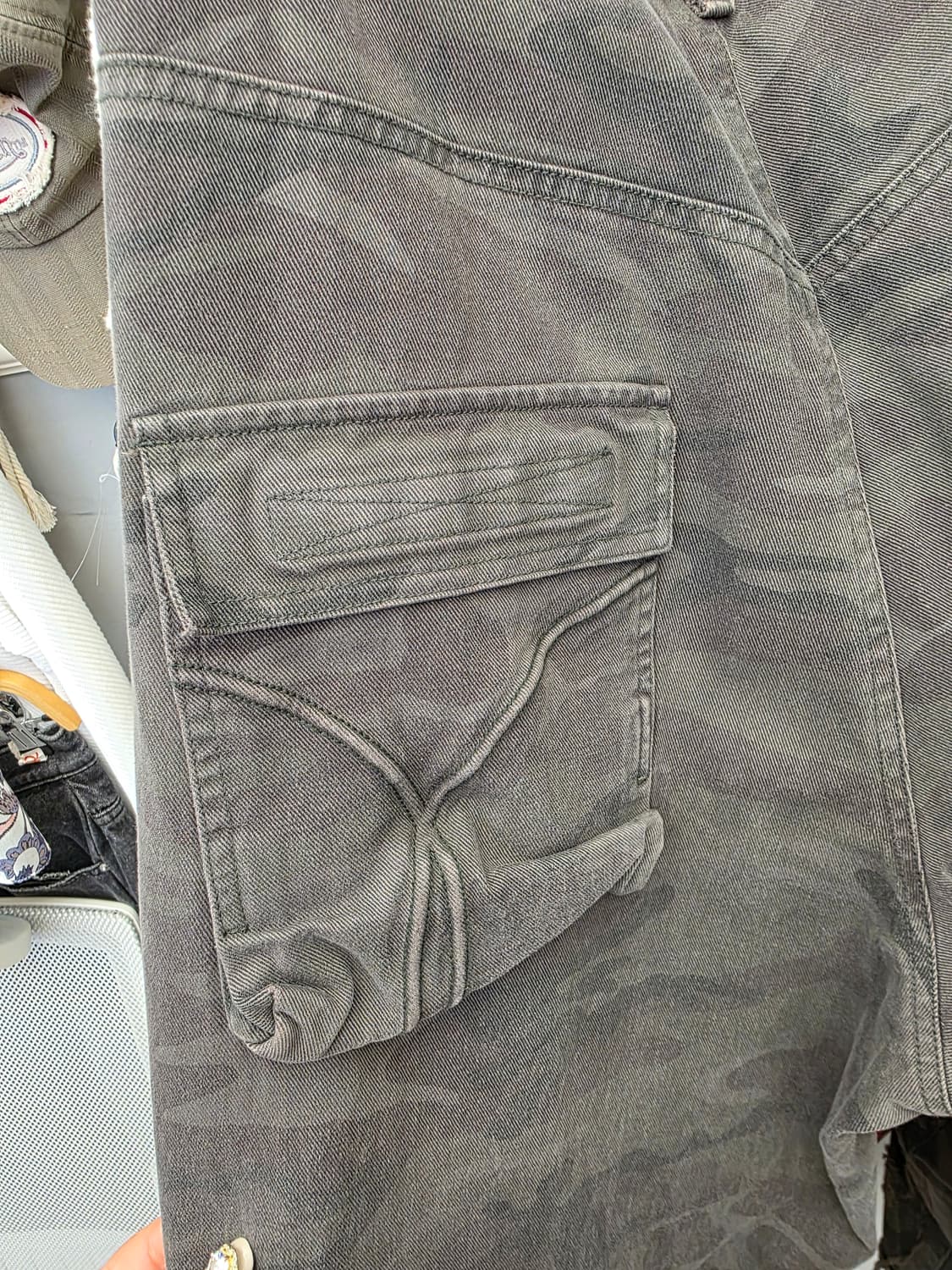 이티씨이 etce 디스트로이드 카고 팬츠 L 상품이미지8