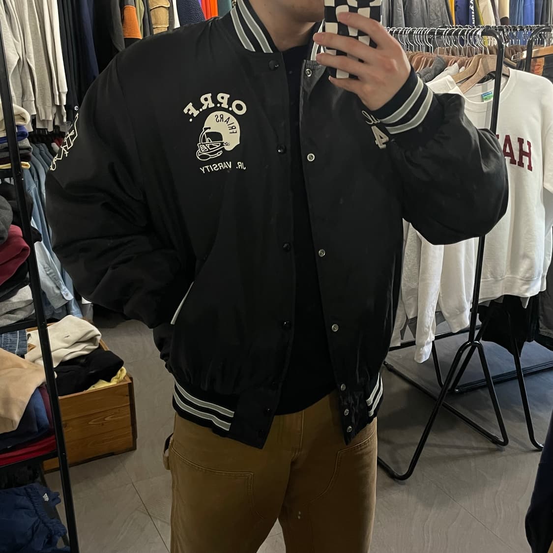 Oprf 블랙 나일론 스타디움 나일론 자켓 상품이미지2