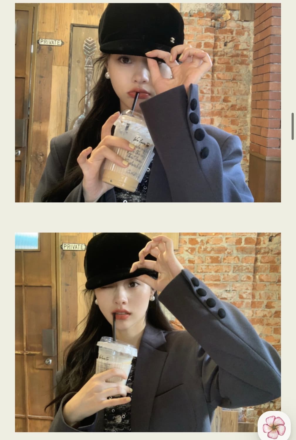 서쿠키 벨벳포인트 그레이 자켓 상품이미지3