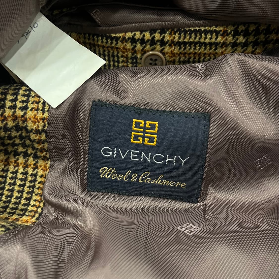 85R 지방시 캐시미어 울 체크 블레이저 상품이미지5