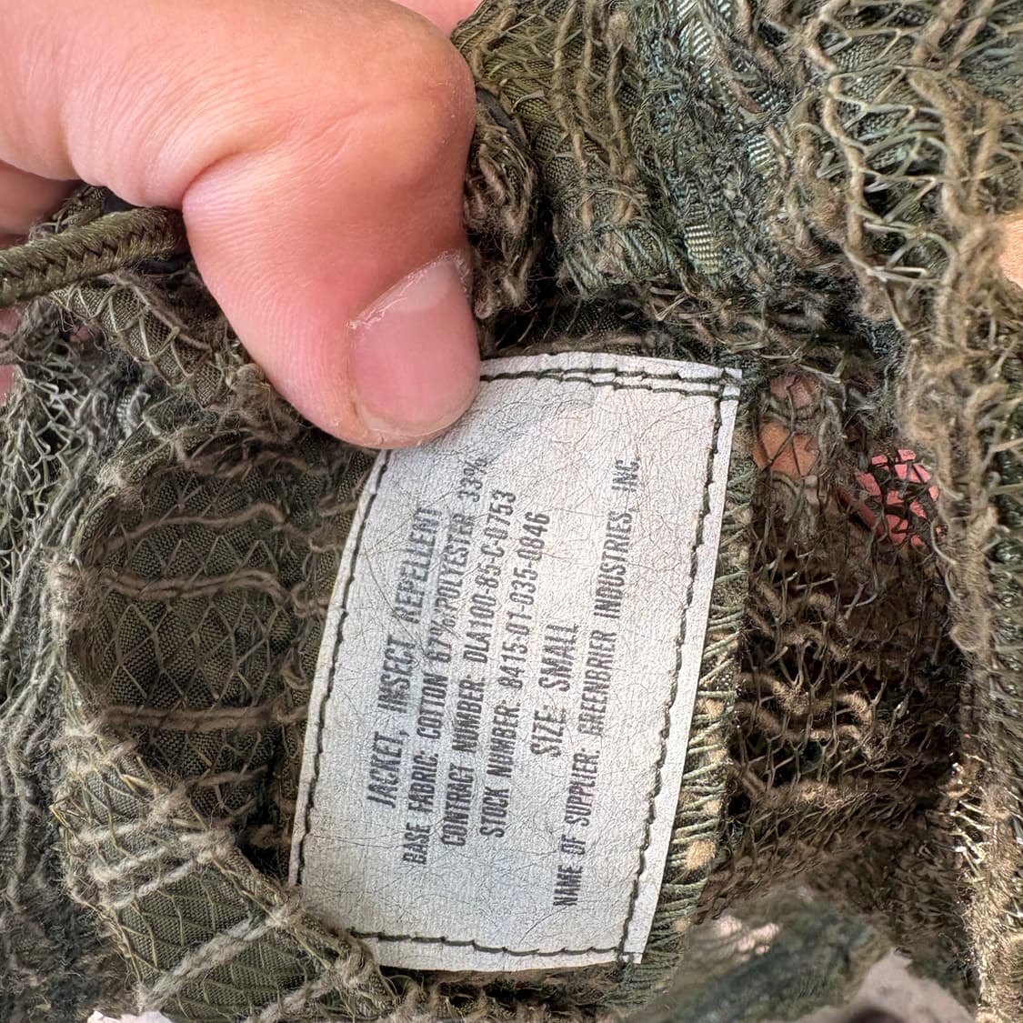 90s 미군 모기장 자켓 상품이미지3