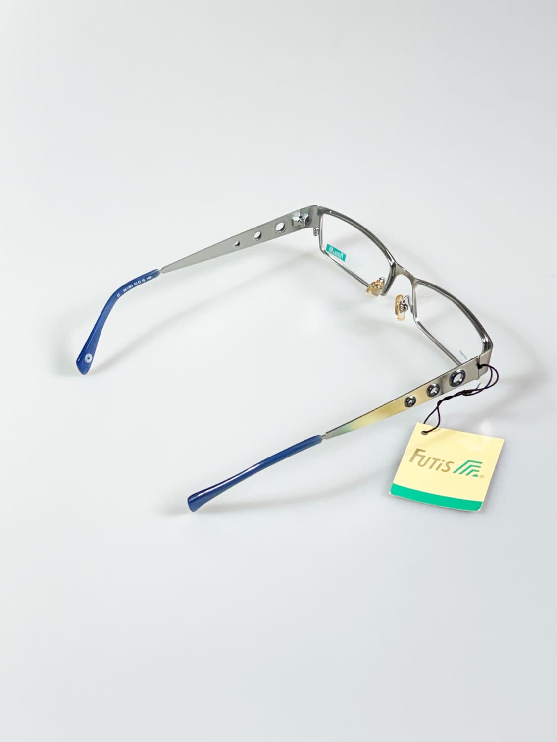 90s FUTIS 실버 메탈 슬림 스퀘어 빈티지 안경 상품이미지4
