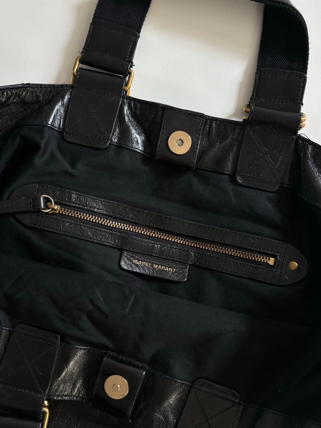 Isabel Marant 이자벨마랑 레더 패치워크 토트백 상품이미지5