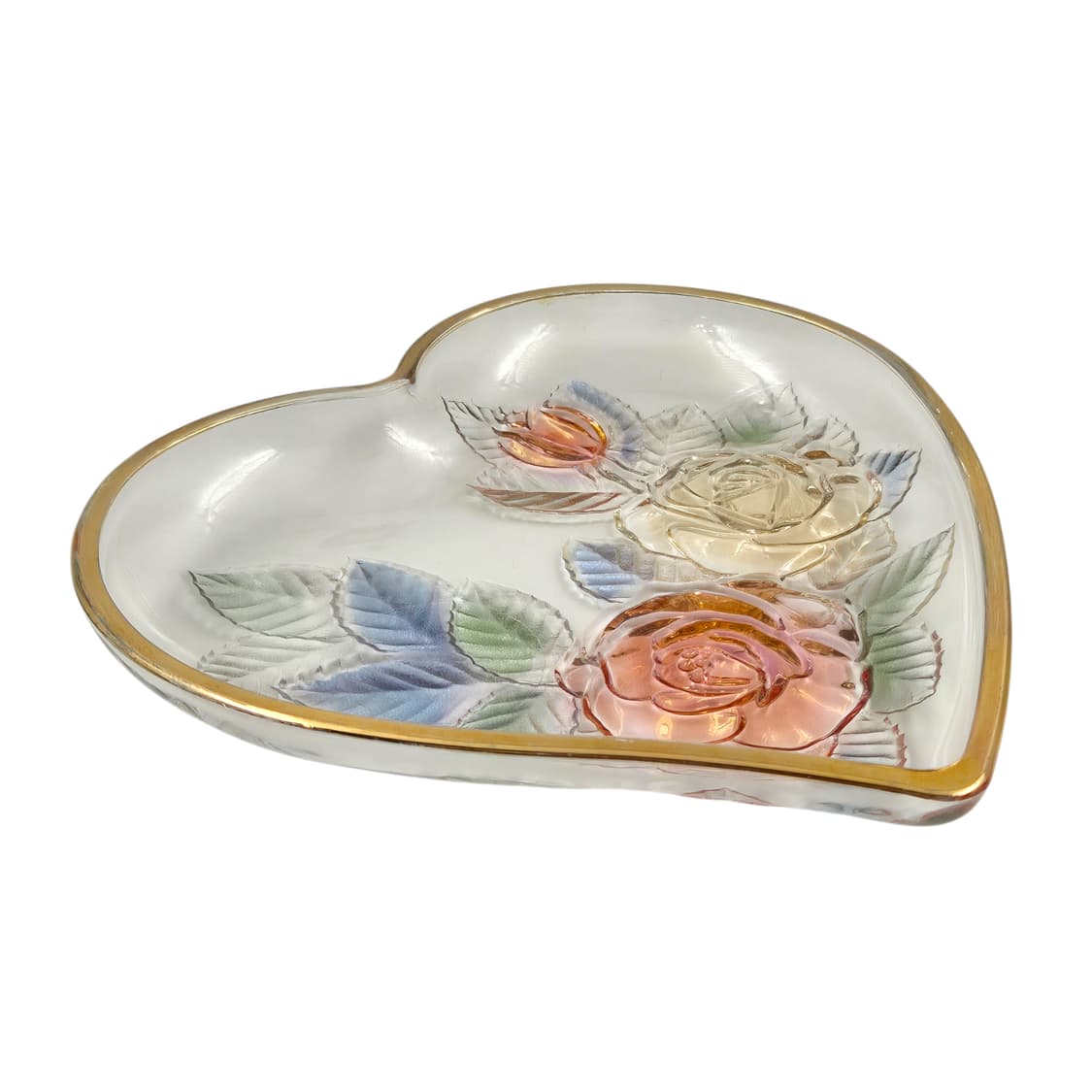 80s 소가 레트로 컬러 로즈 하트 접시 1p 상품이미지3