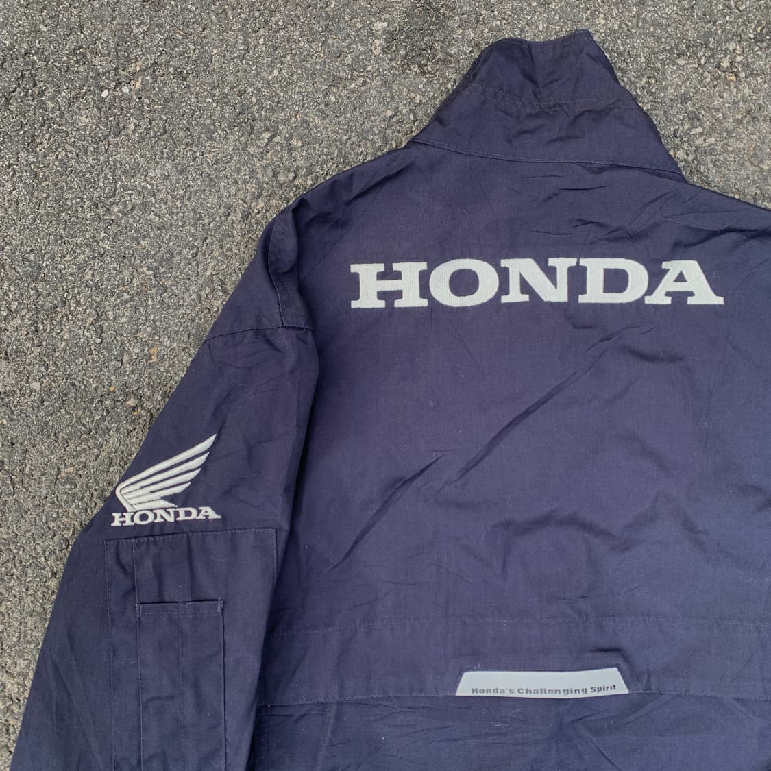 90s 혼다 자수 코튼 레이싱 자켓 올드스쿨 힙합 점퍼 M L 상품이미지2