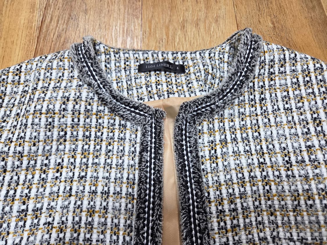 슈퍼린짱 1104라이너(1104LINER.L) 트위드 투피스 55 새상품 상품이미지5