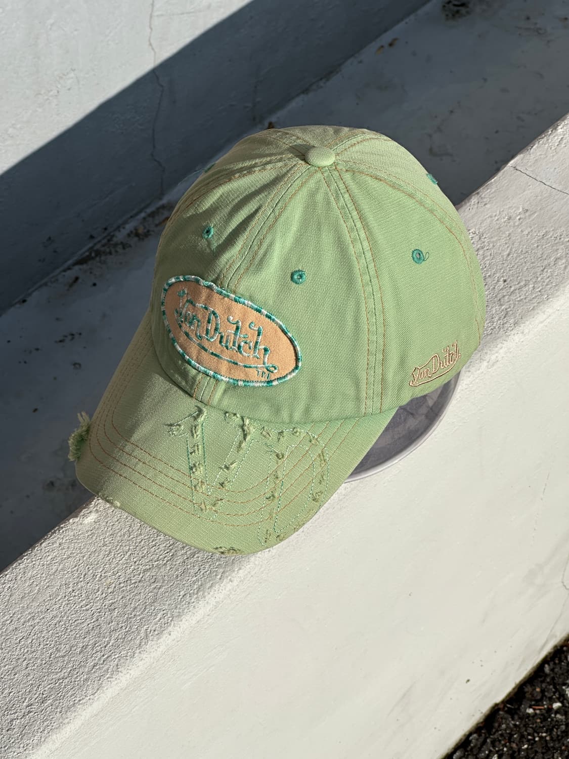 [M-L] 본더치 로고 디트로이트 연두색 볼캡 모자 상품이미지2