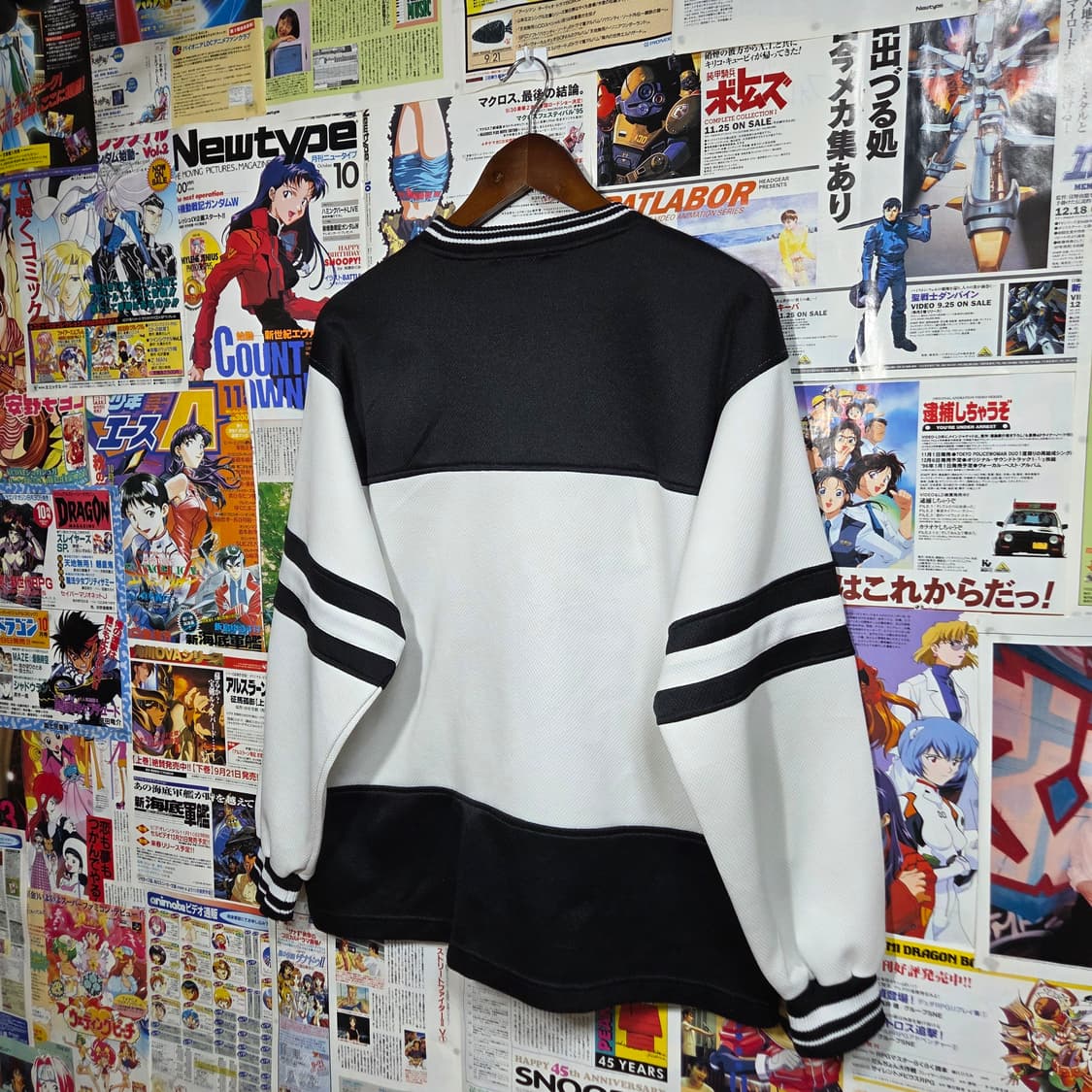 JPN 데빌 자수 올드스쿨 배색 롱슬리브  상품이미지5