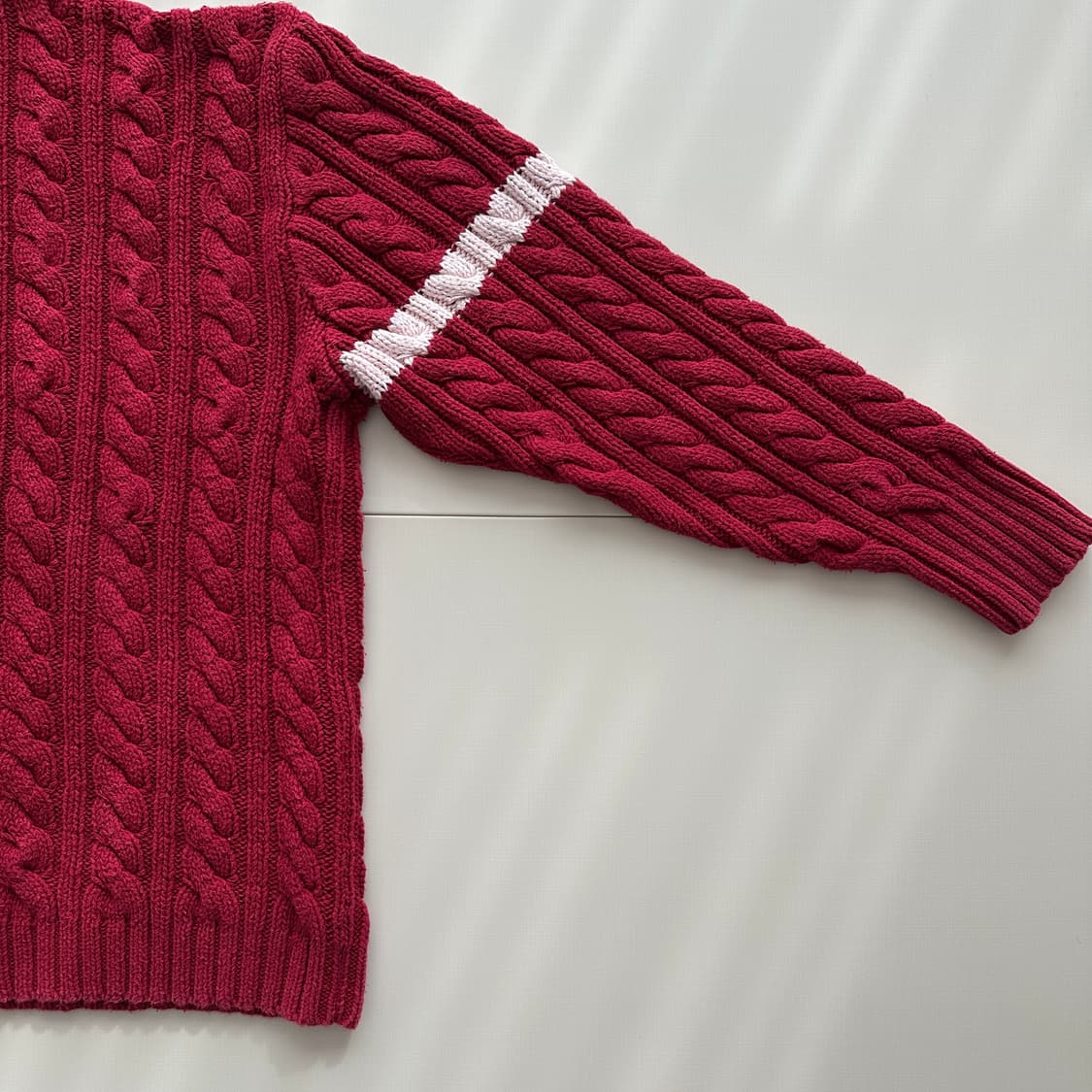 90s 폴로 진스 케이블 피셔맨 코튼 니트 XXL 상품이미지7