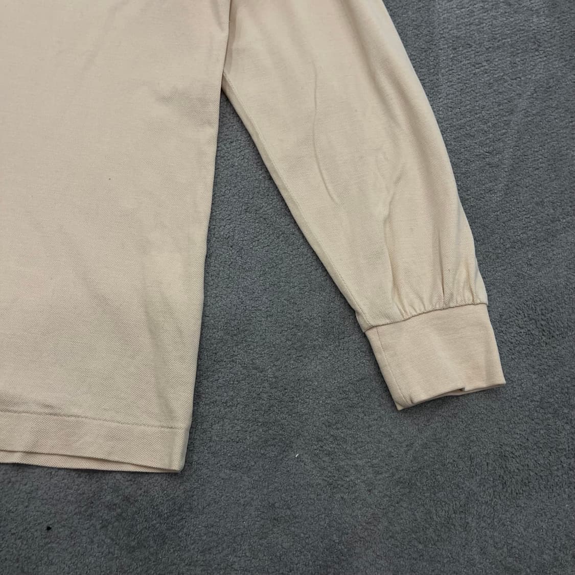 95 YSL 입생로랑 긴팔 피케 티셔츠 아이보리 상품이미지3