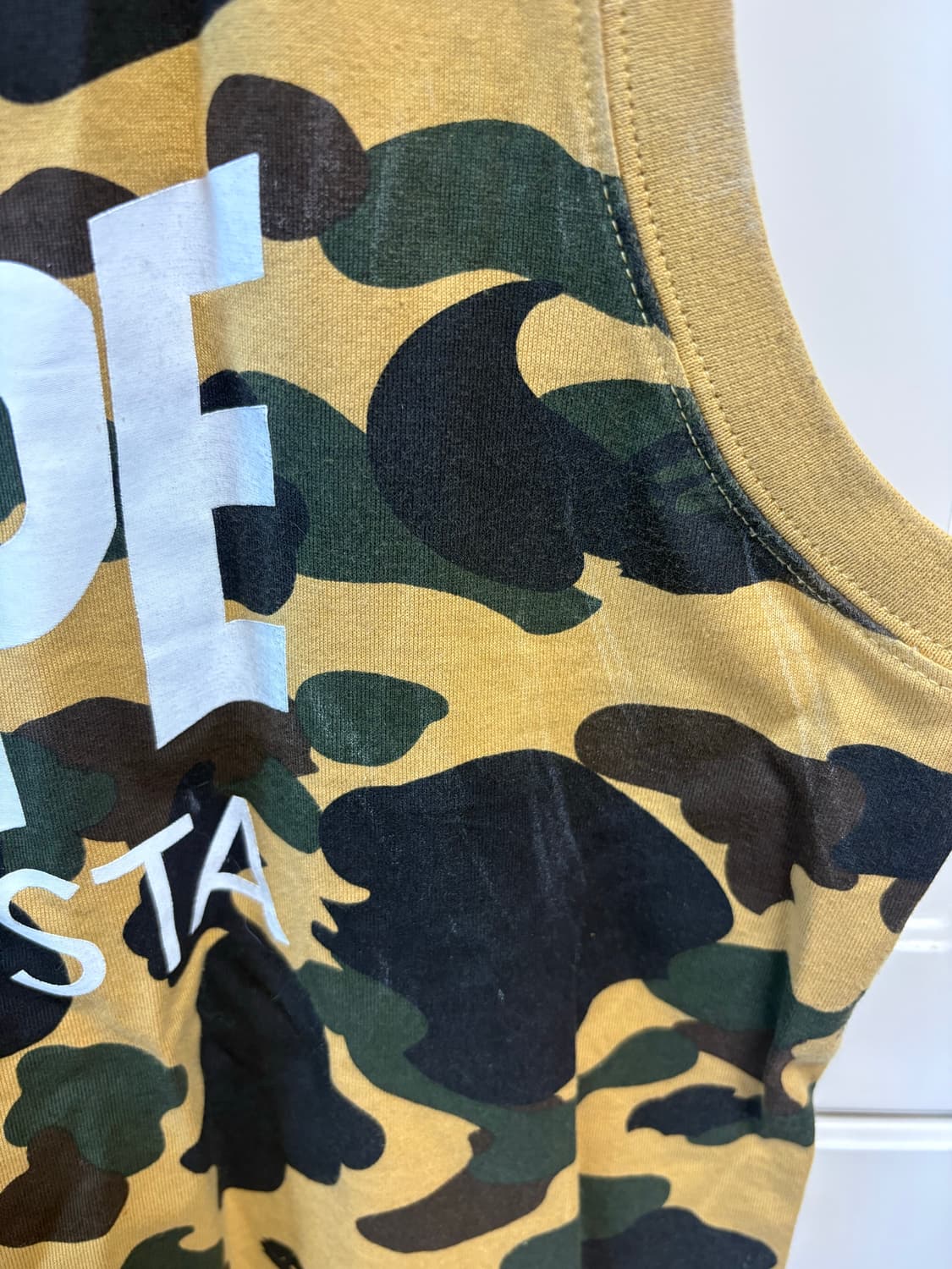 Bape 황계 슬리브리스 나시 S 상품이미지4