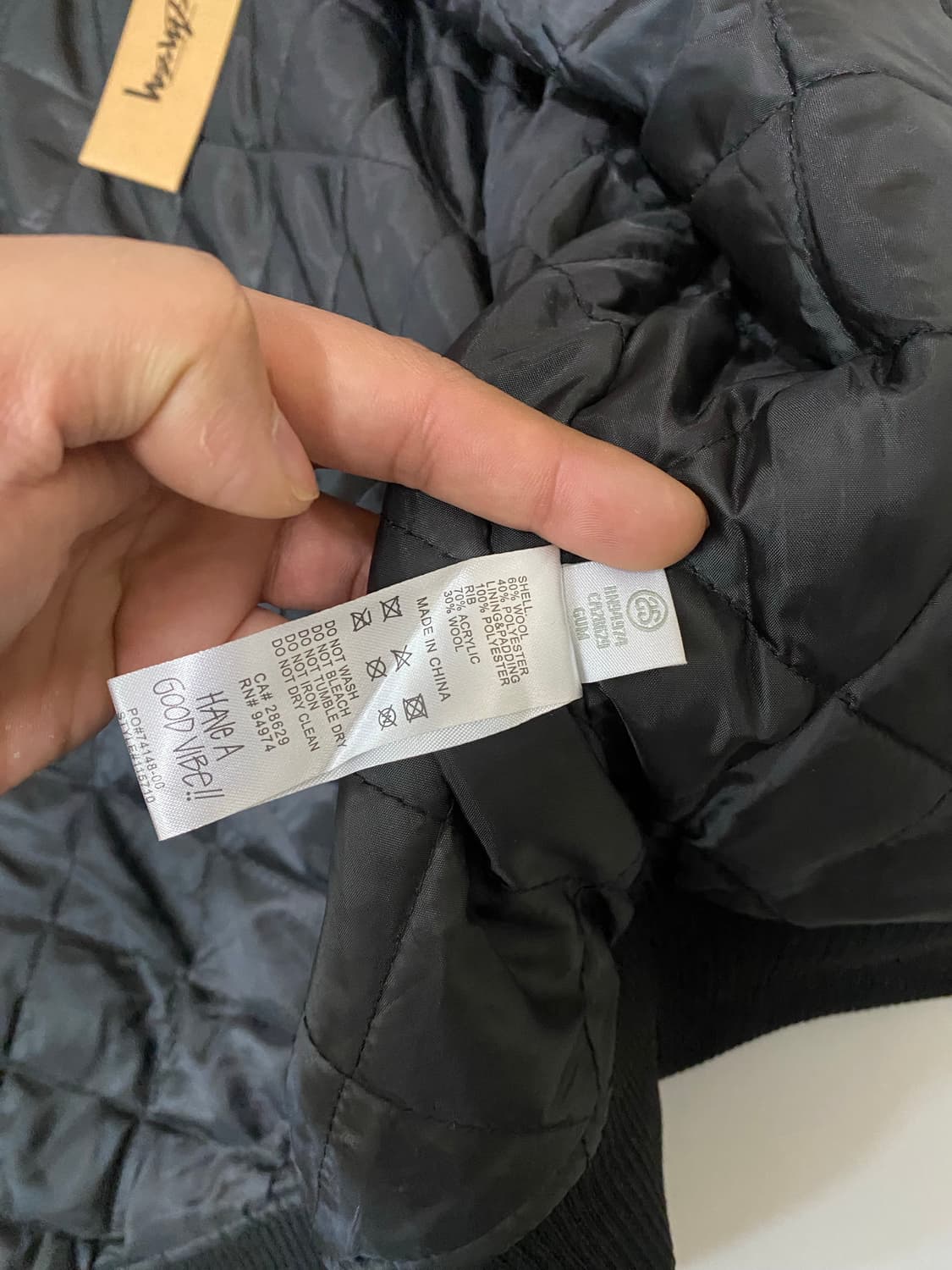 스투시 스타디움 자켓 L 블랙 상품이미지6