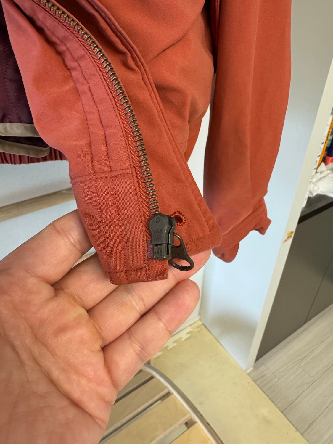 인터메조 해링턴자켓 스윙탑 블루종 (착용샷 있음) 상품이미지8