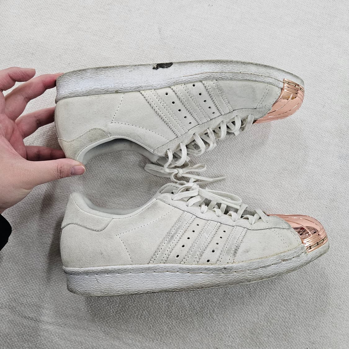 [235] 아디다스 슈퍼스타 로즈골드 메탈토 스니커즈 0116 Y1 상품이미지5