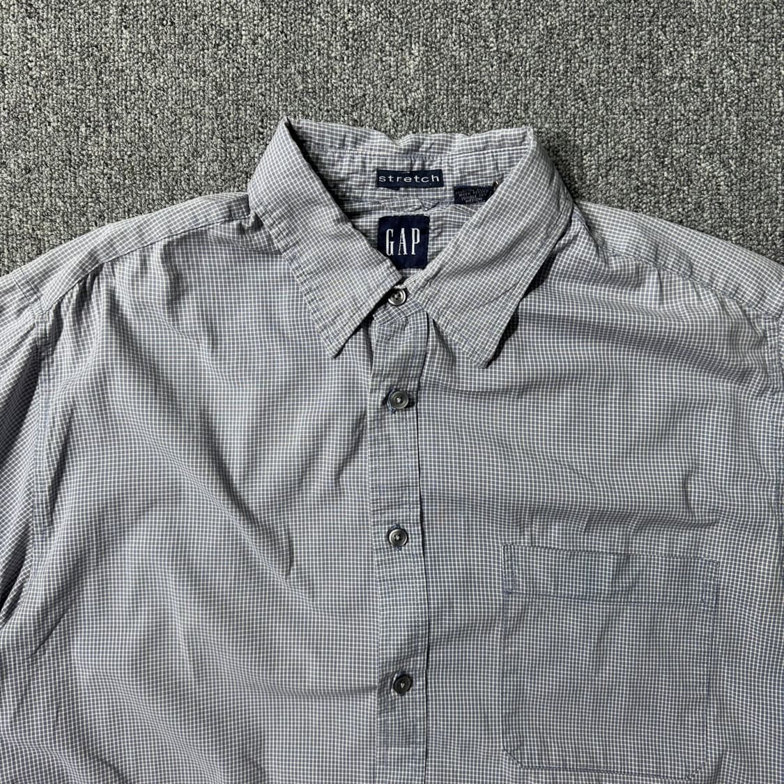 OLD GAP 체크 셔츠 그레이 ( L/OLD-7622 ) 상품이미지2