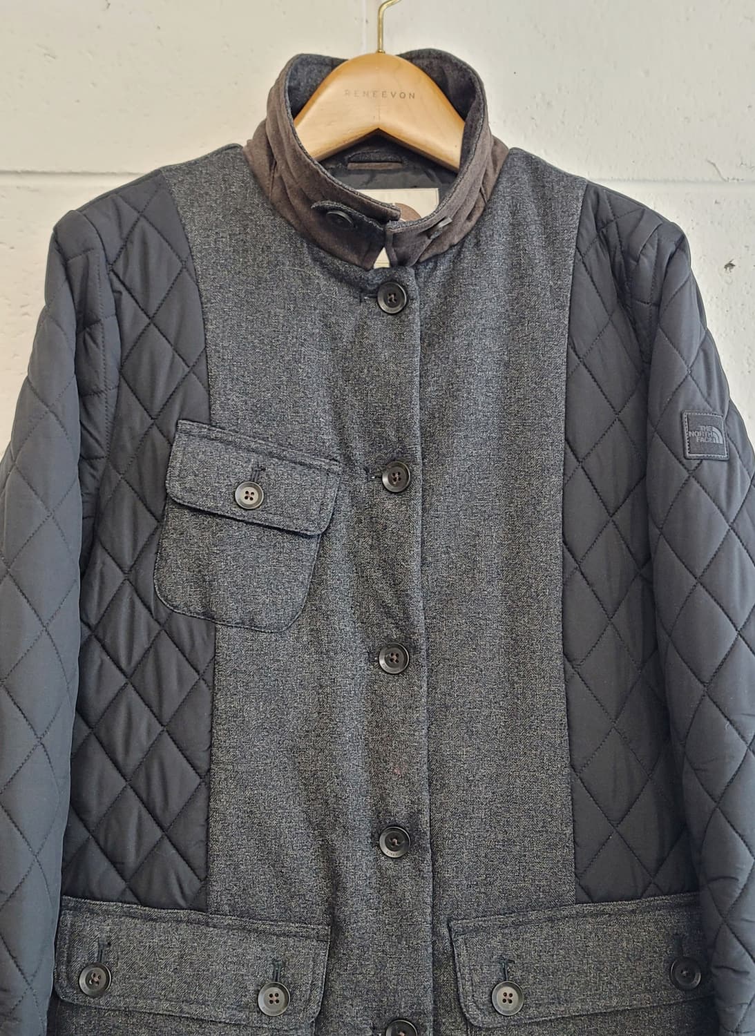 노스페이스 화이트라벨(여성용) 퀼팅 믹스 패딩코트(자켓) 판매 상품이미지4