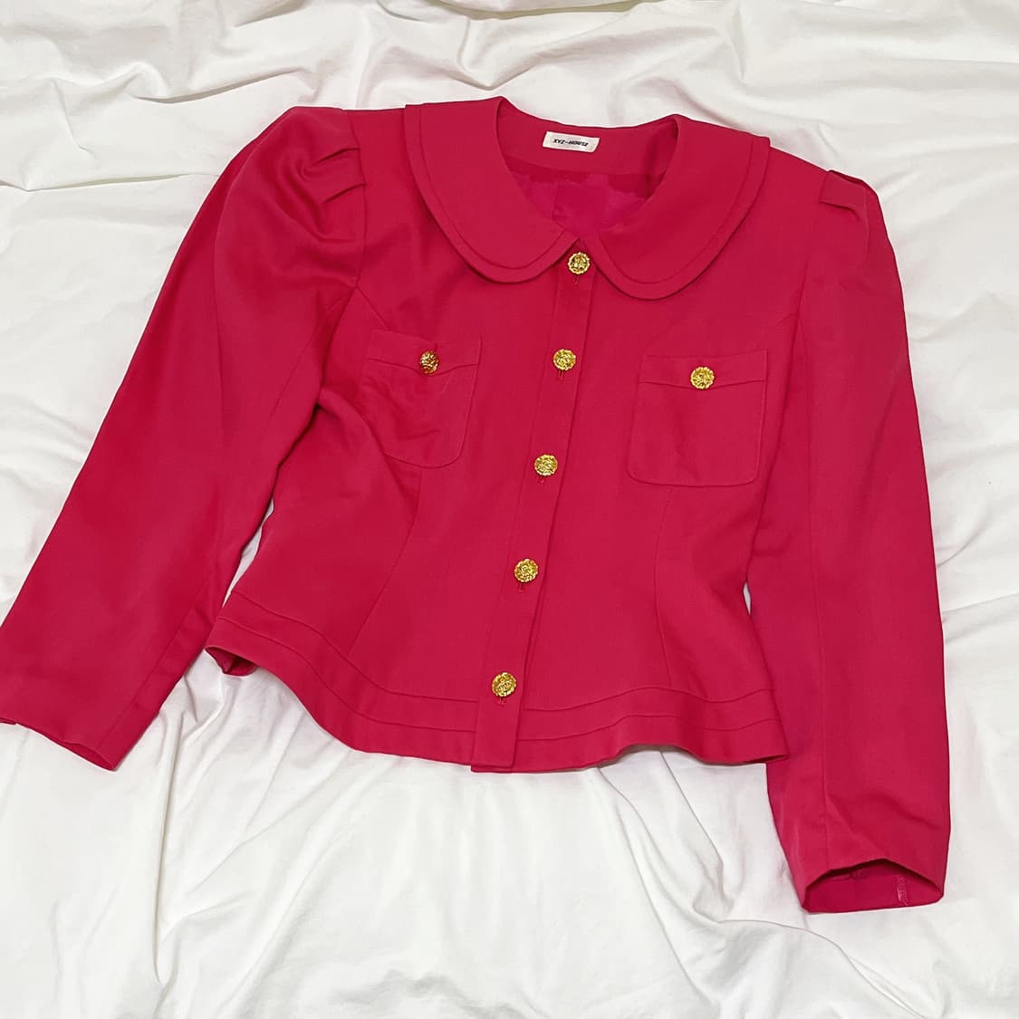 빈티지 ) 핑크퍼프자켓 상품이미지2