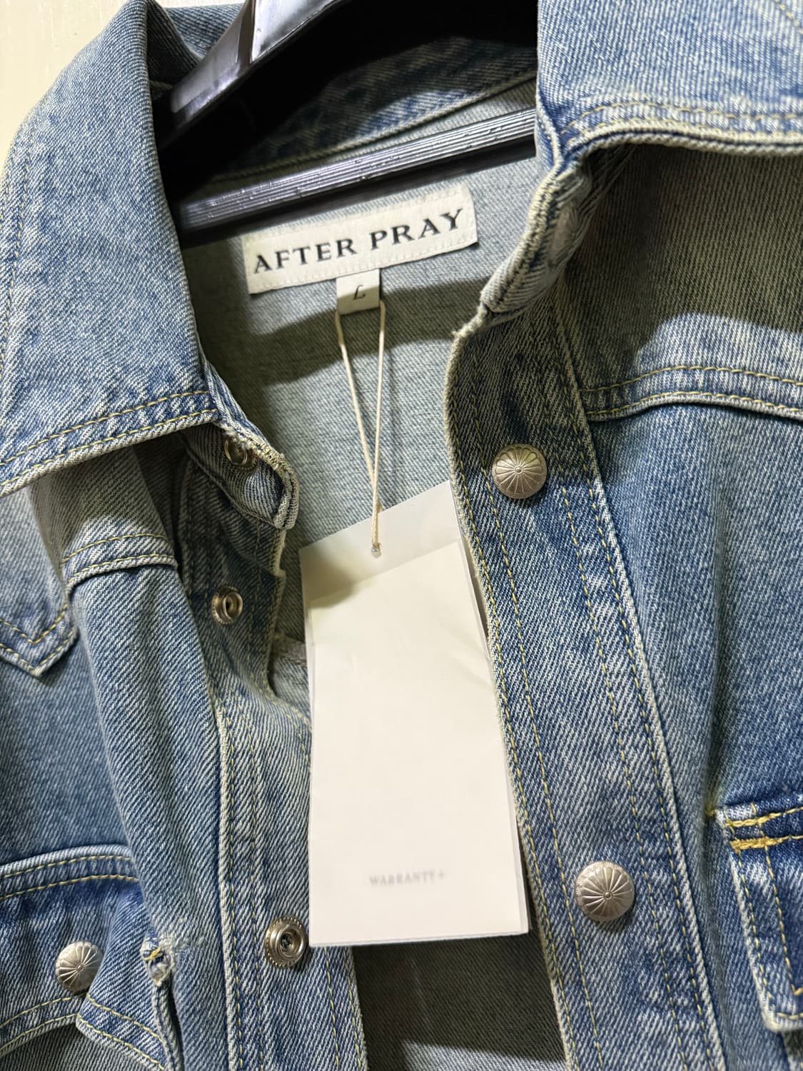 에프터프레이 데님셔츠 L (새상품) 상품이미지3