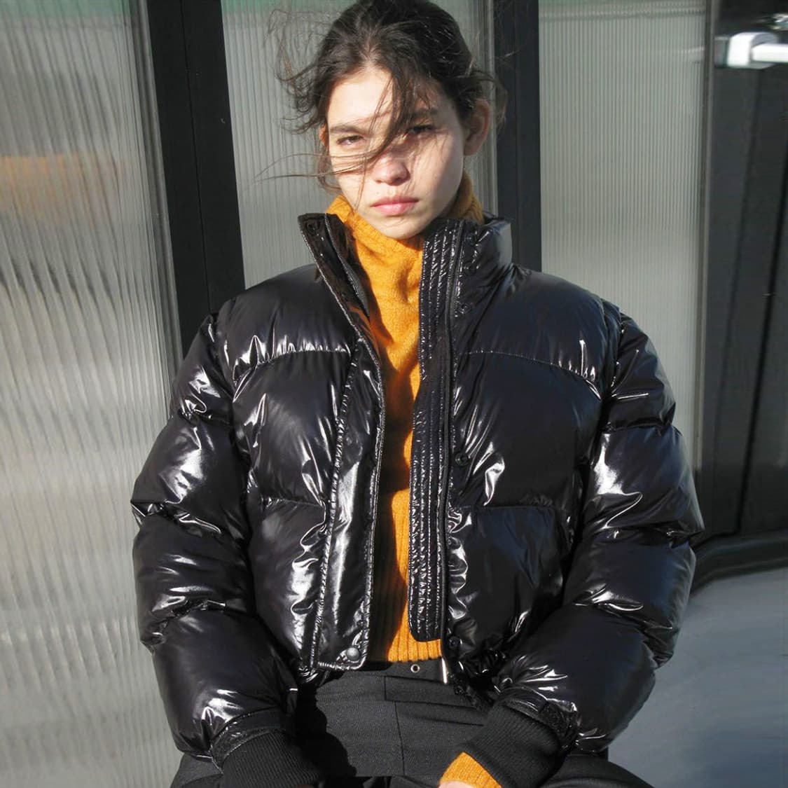 파르티멘토(PARTIMENTO) 투웨이 크롭 푸퍼 자켓 프리사이즈 새상품 상품이미지1