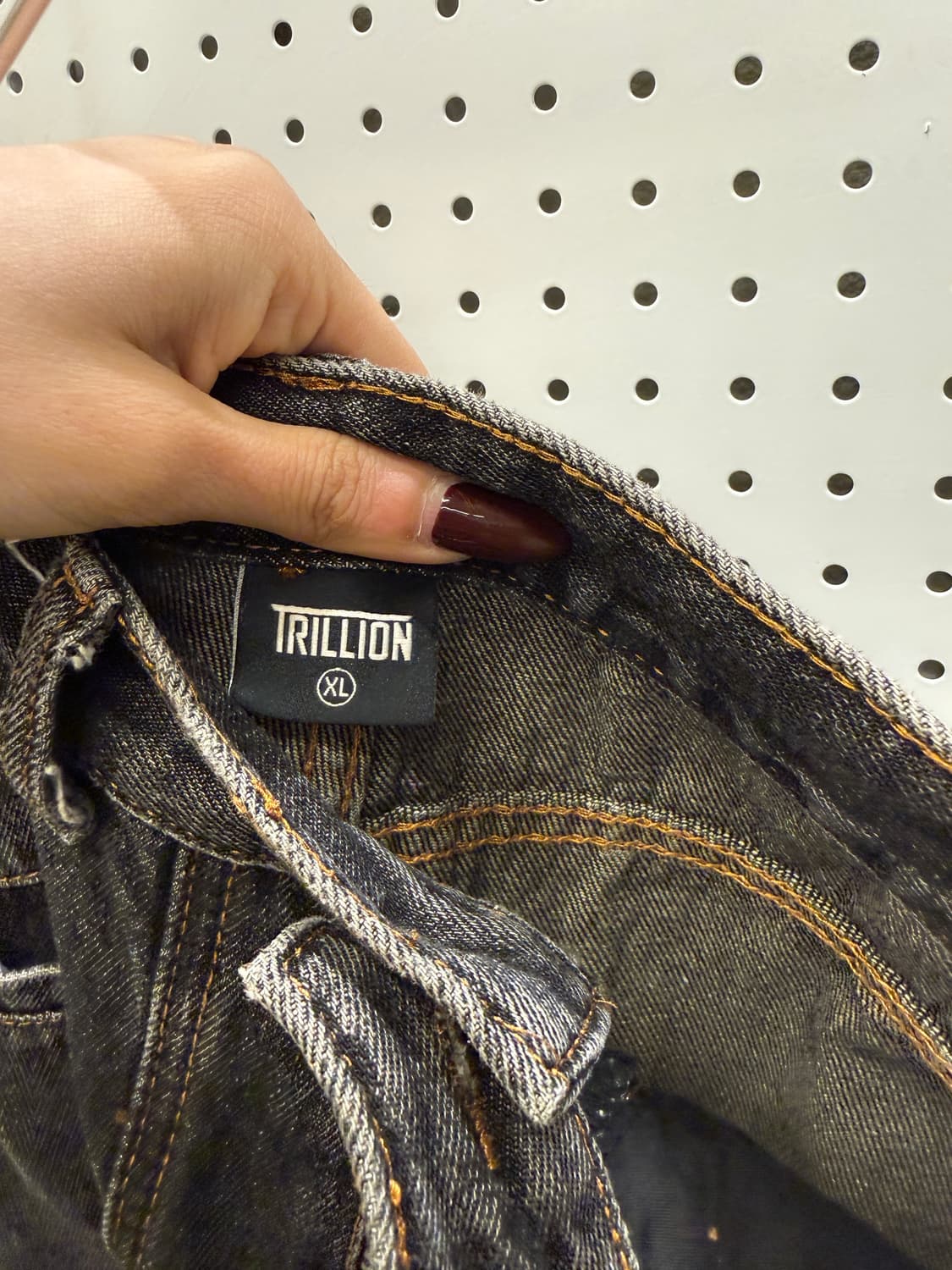 트릴리온 포켓 워싱 데님 팬츠 U1513 상품이미지5