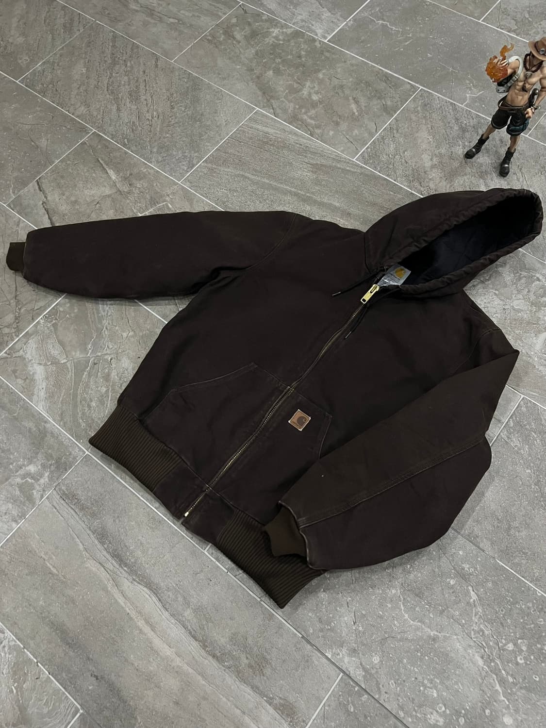 (M) 칼하트 덕 액티브 후드자켓 J130 DKB 다크브라운 상품이미지8