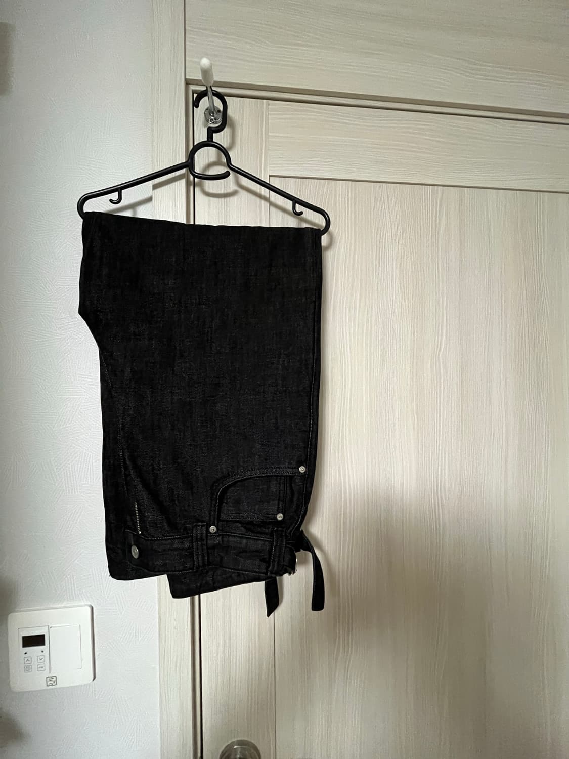 [1] 노운 와이드 데님 블랙 상품이미지3