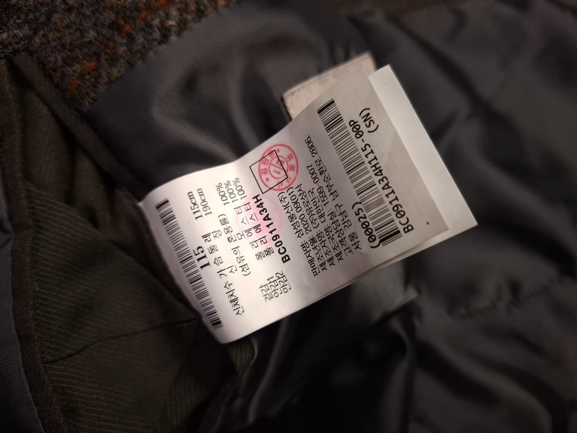 오리지날 빈폴 해리스트위드 블레이져 상품이미지5