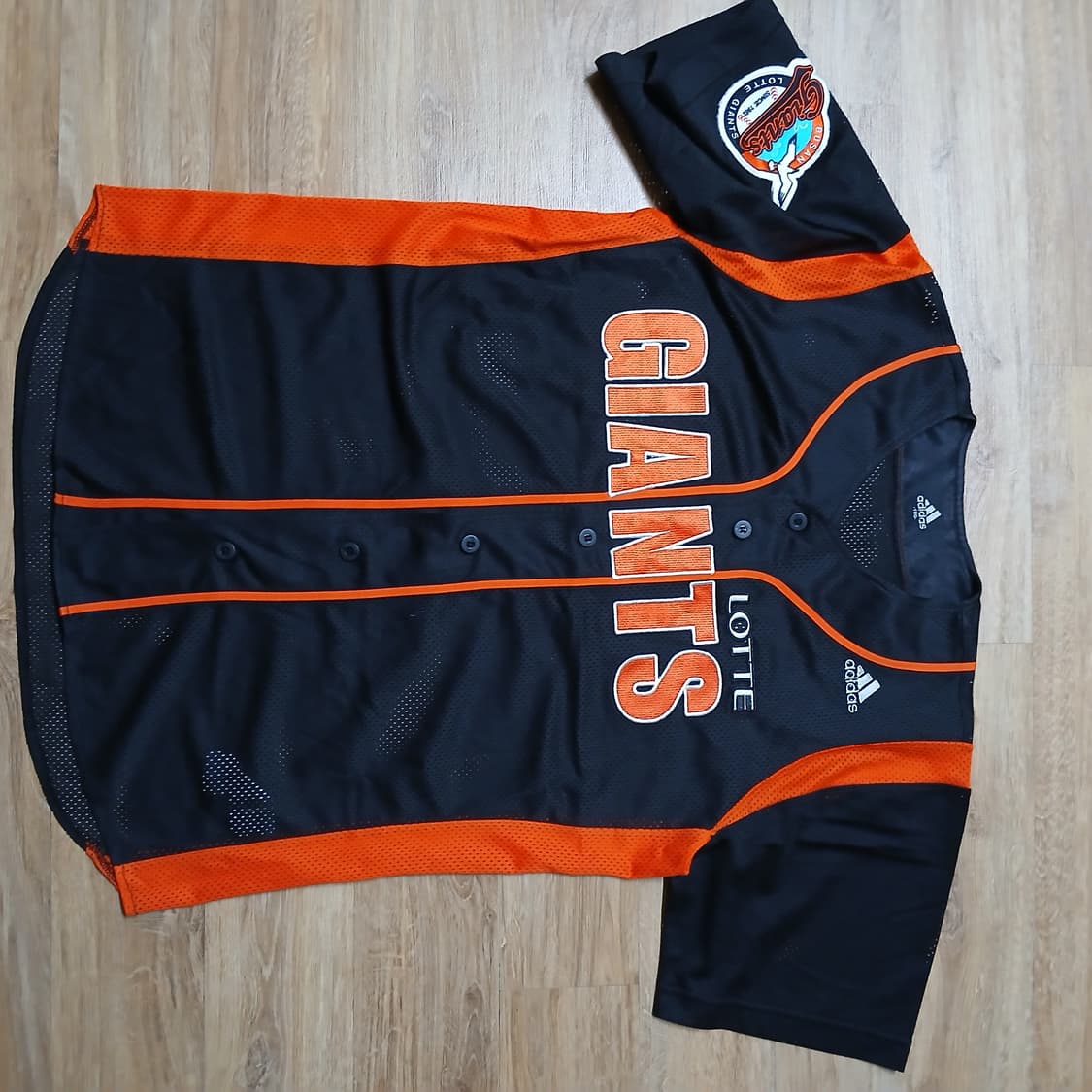 Adidas 아디다스 롯데자이언츠 노마킹 원정 유니폼  야구 반팔 져지 상품이미지2