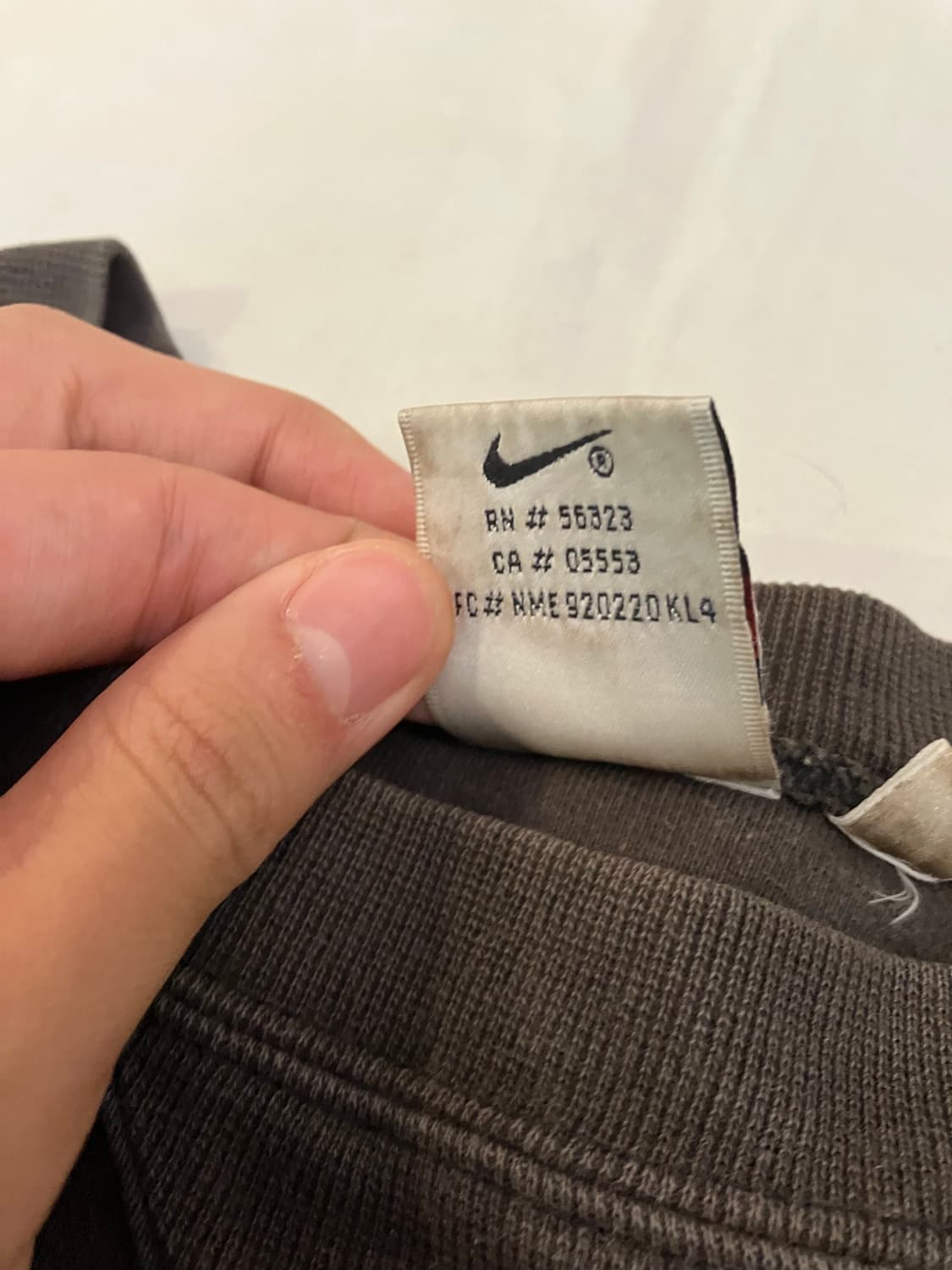90s 나이키 스우시 카키 올리브 스윗셔츠 맨투맨 상품이미지4